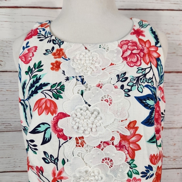 Eliza J Floral Sleeveless Shift Dress Size 8 - Picture 6 of 9